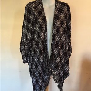 Women’s Torrid Draped Rayon Cardigan Kimono